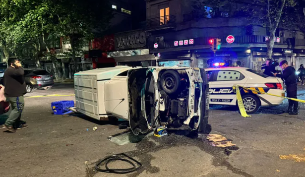 El accidente fue en la esquina de Rivera y Pablo de María. Foto: Subrayadp