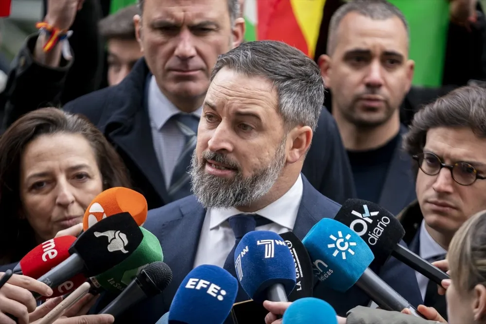 El presidente de Vox, Santiago Abascal.