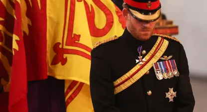 El príncipe Harry durante la ceremonia