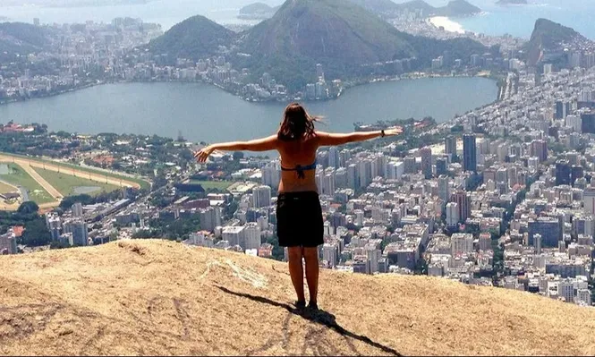 Gilda, viajera, en Río de Janeiro.