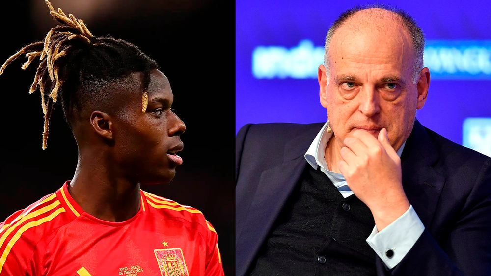 Javier Tebas y el fichaje de Nico Williams.