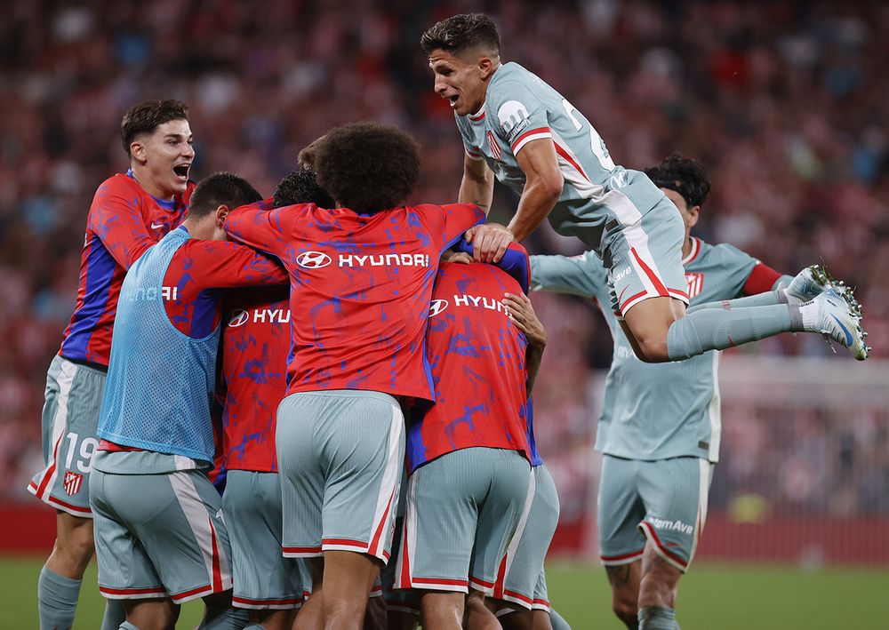 Atlético de Madrid gana en el final.