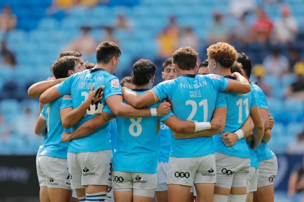 Los Teros 7 celebraron su triunfo ante España