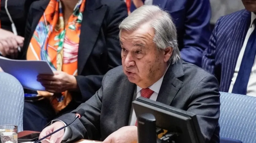 Antonio Guterres realizó la intervención inicial en el Consejo de Seguridad de la ONU.