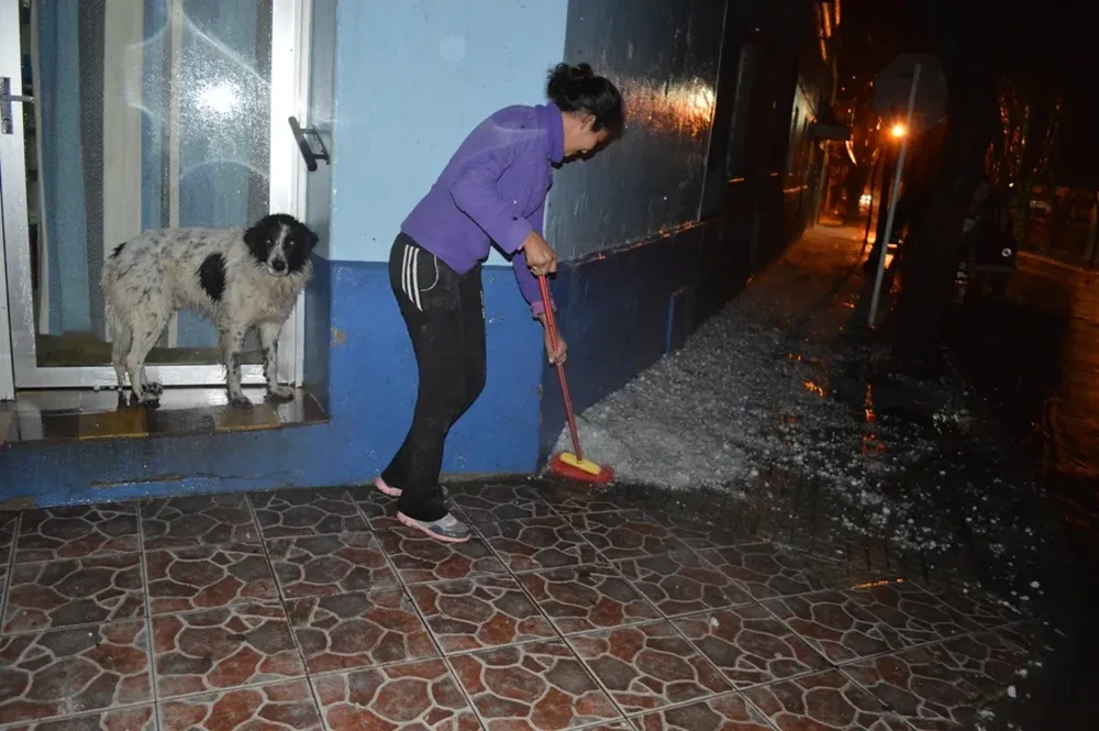 Foto de archivo, Flores. Granizó este sábado en algunas localidades del país