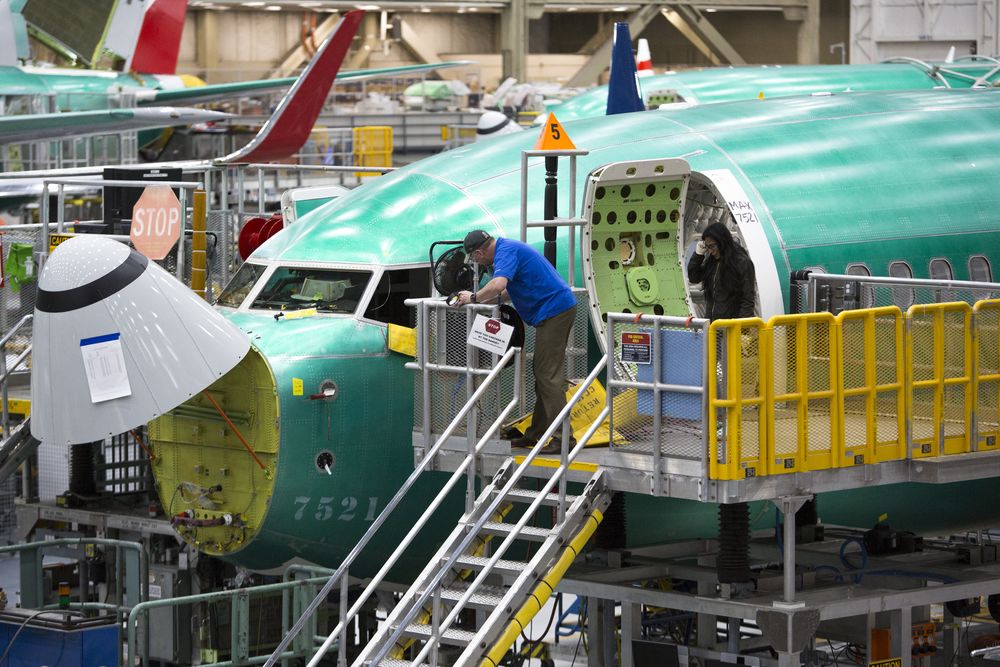 Boeing produce el 737 Max en la f&aacute;brica de Renton, en Washington
