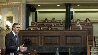 Una visita reciente de Pedro Sánchez al Congreso.