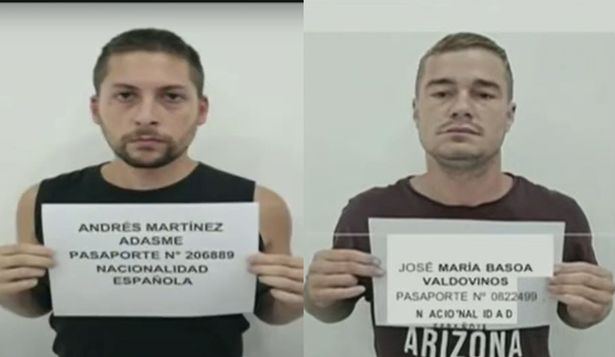 Andrés Martínez Adasme y José María Badovinos, los dos ciudadanos vascos detenidos por el chavismo en Venezuela.