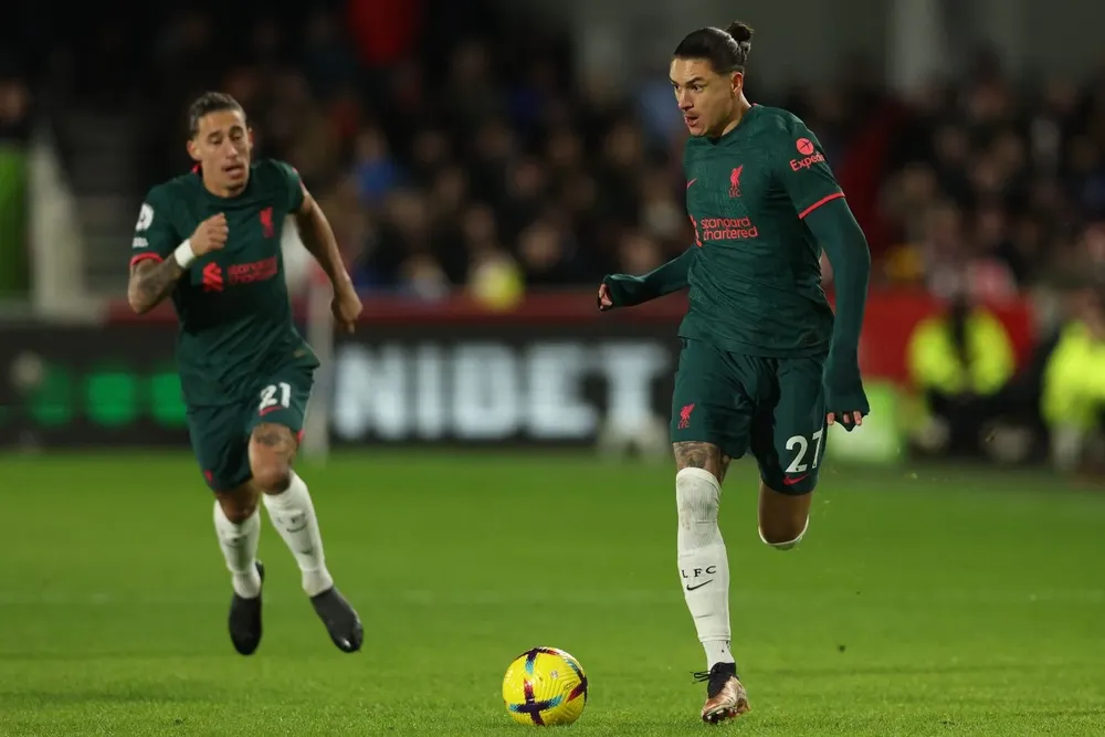 Darwin Núñez en acción