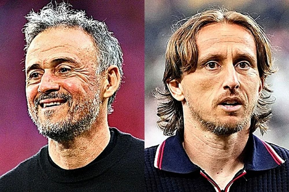 Luis Enrique entrena al Paris Saint-Germain y Luka Modric juega en la actualidad en el Milán.