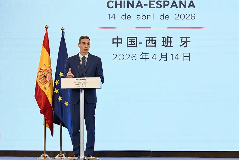 El presidente, Pedro Sánchez, en su última visita a China.&nbsp;