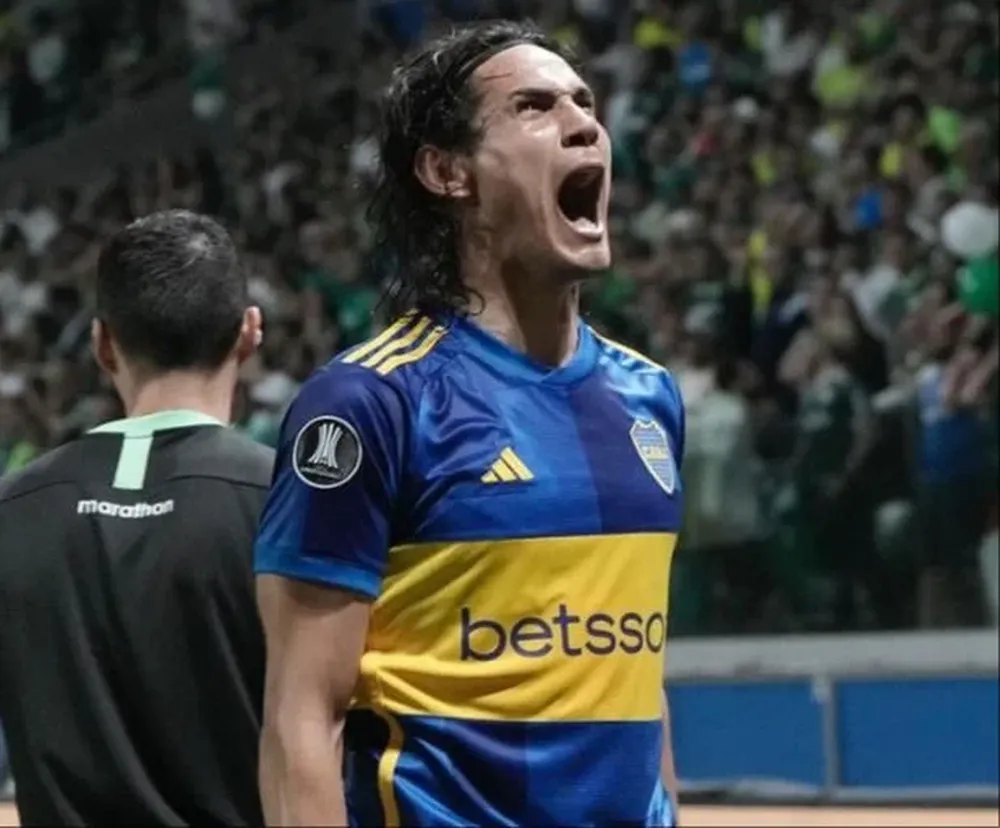 El grito de Cavani tras el gol xeneize