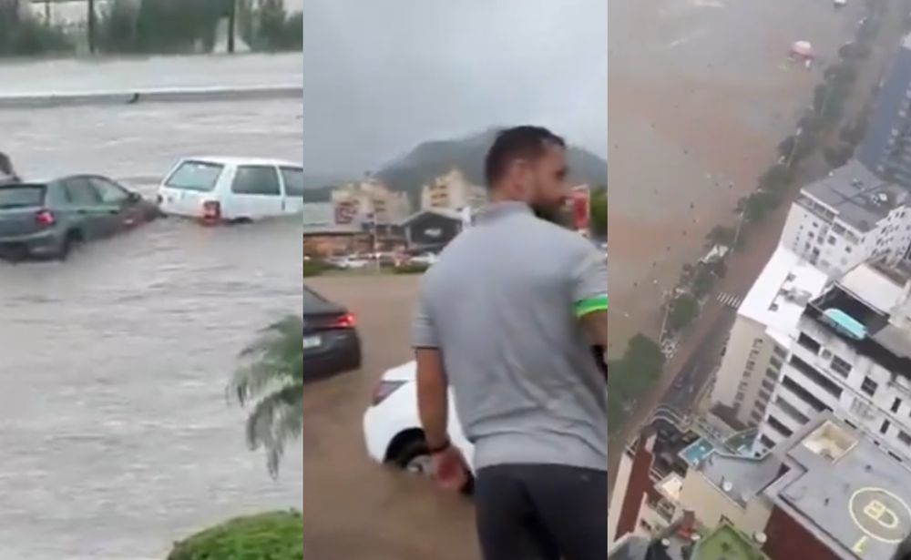 Inundaciones en Camboriú y Florianópolis