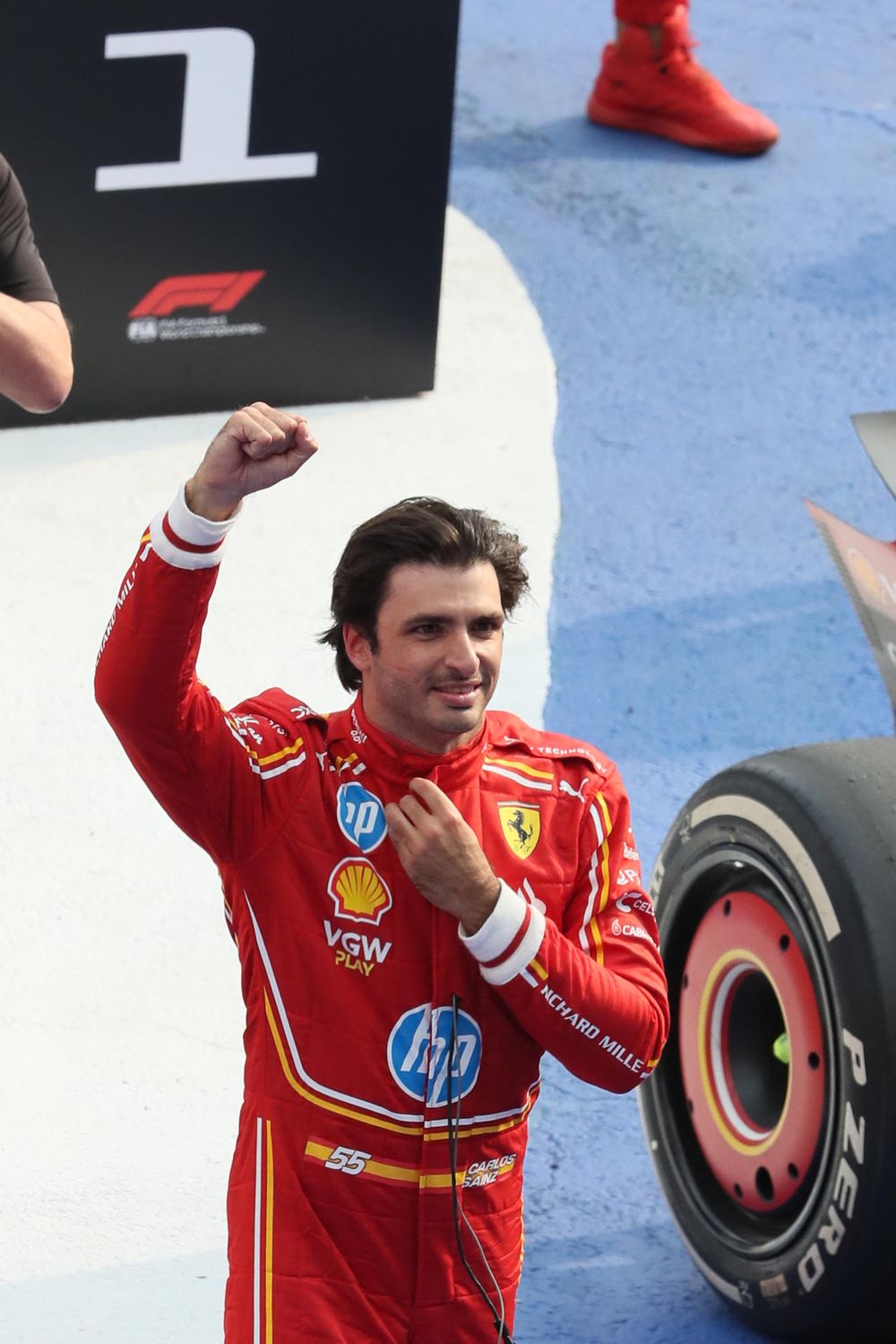 Triunfo de Carlos Sainz en México. Foto: EFE.
