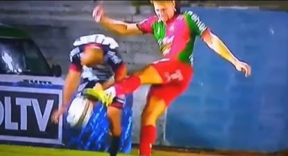 La bronca de un jugador de Boston River al reclamar en sus redes sociales un penal de Guzmán Pereira