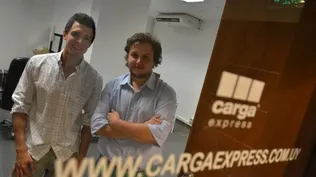Los fundadores de CargaExpress, Brian Reveles y Hernán Filgueiro