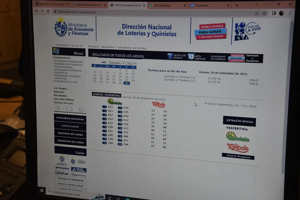 Resultados de quiniela y tómbola del 13 de marzo