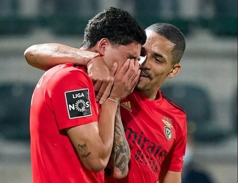 Las lágrimas de Darwin Núñez tras convertir para Benfica luego de dos meses