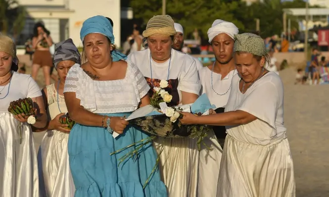 Festejo de Iemanja en Playa Ramírez