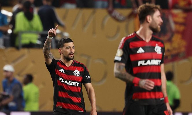 Festejo de Giorgian De Arrascaeta en el Mundial de Clubes