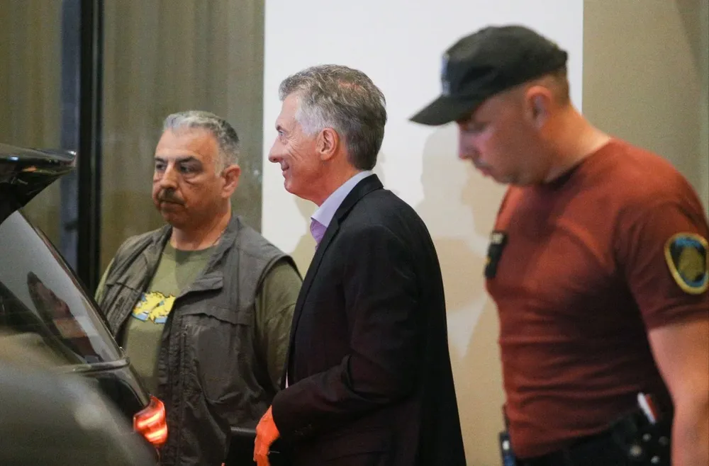 Mauricio Macri en el Hotel Libertador