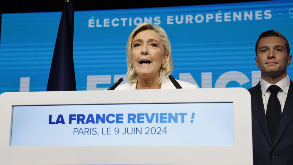 Marine Le Pen, líder de Agrupación Nacional