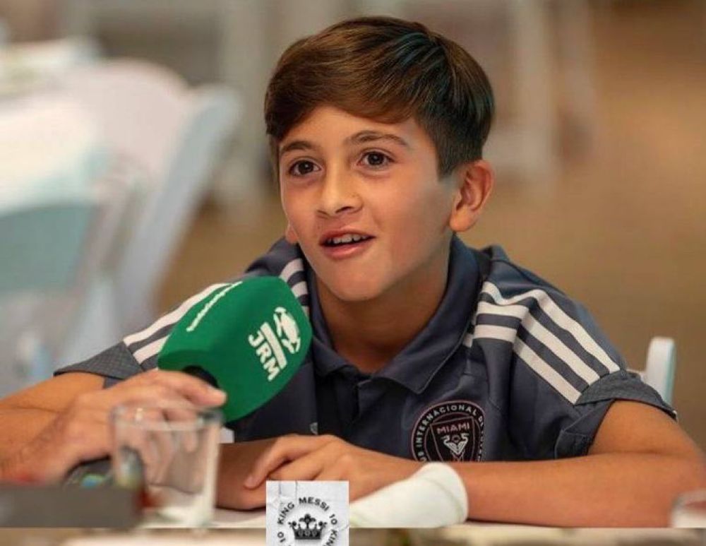 Thiago Messi brindó una entrevista en Orlando