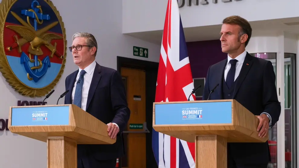 Keir Starmer y Emmanuel Macron en Reino Unido. EFE