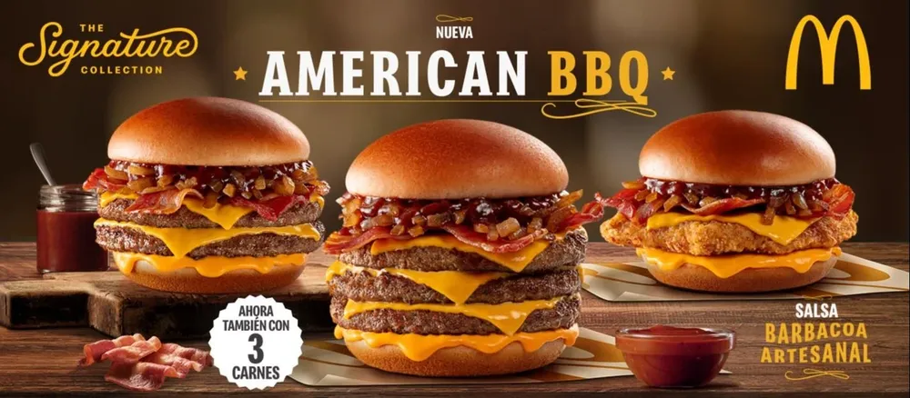 La nueva hamburguesa trae los sabores típicos de una barbacoa estadounidense.