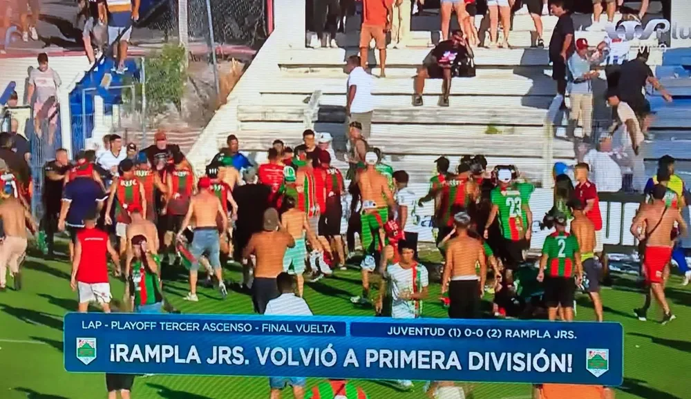 Momentos finales del partido