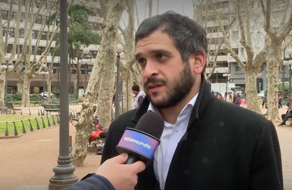 El abogado del policía que asesinó a dos hinchas de Nacional, Rodrigo Rey