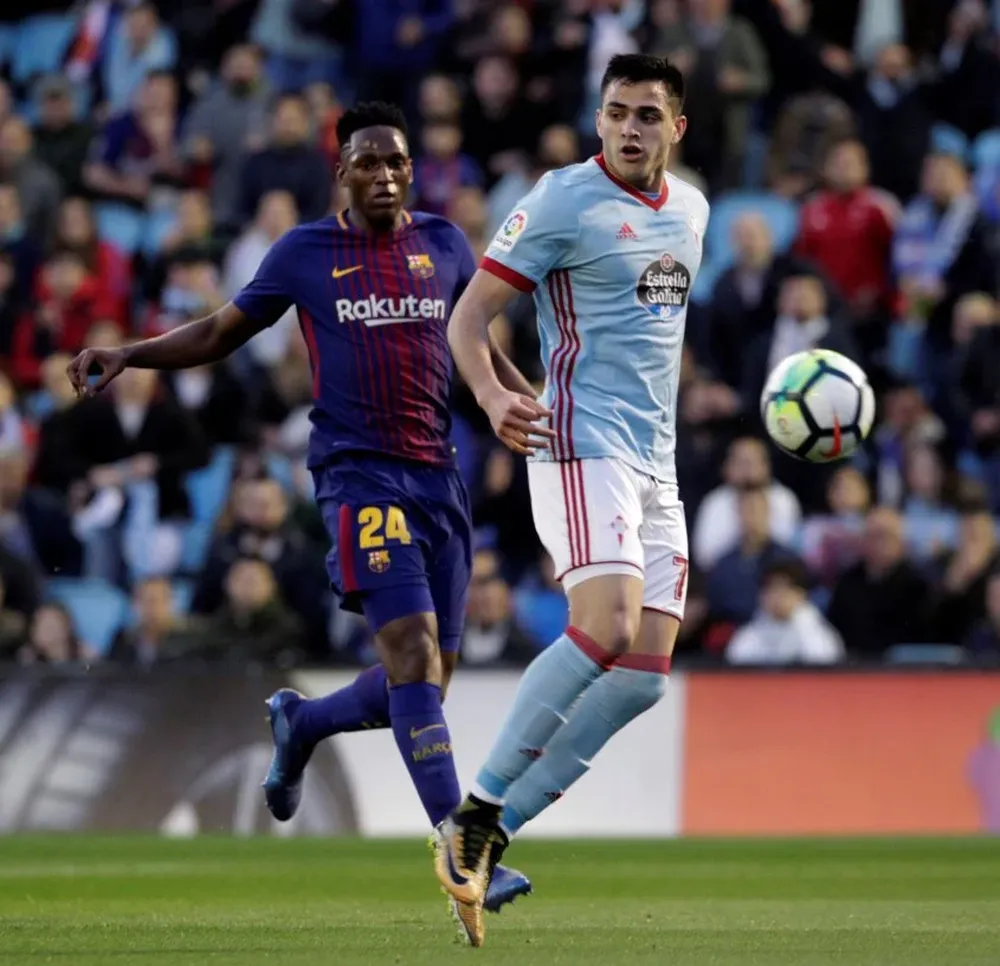 Yerry Mina y Maximiliano Gómez