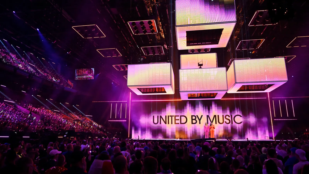 El escenario del Malmo Arena