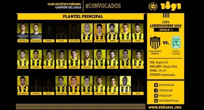 Los concentrados ante Atlético Nacional