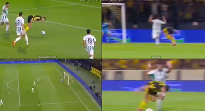El audio de VAR de la jugada de Peñarol vs Racing en la que los carboneros reclamaron penal a Gastón Togni