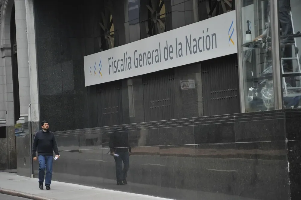 Fachada de la fiscalía, en Ciudad Vieja (Montevideo)
