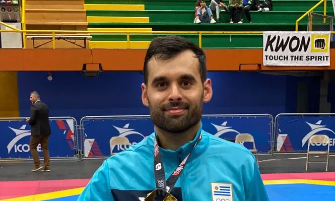 González con su oro, el primero para Uruguay en un Panam Series