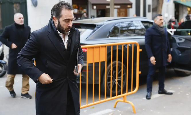 Víctor de Aldama llega a declarar ante la justicia.