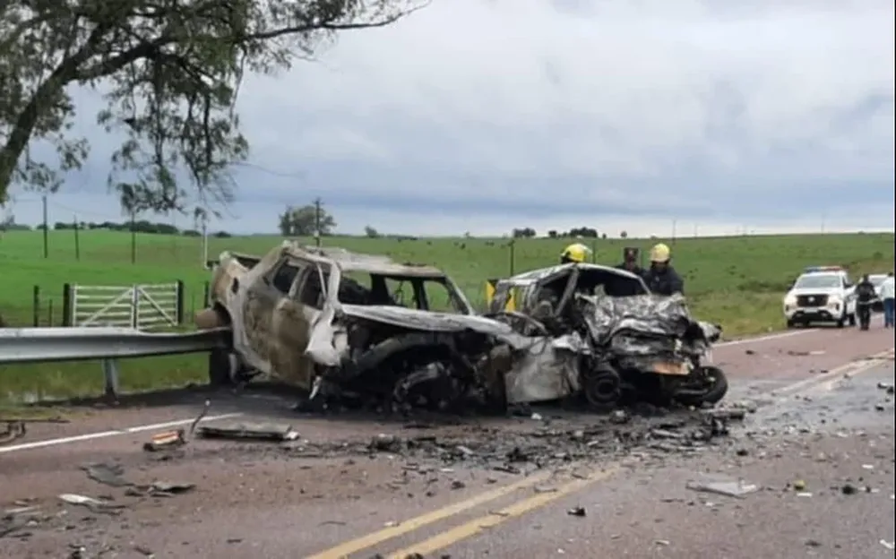 El accidente ocurrió en la Ruta 8 de Cerro Largo, en el kilómetro 424.