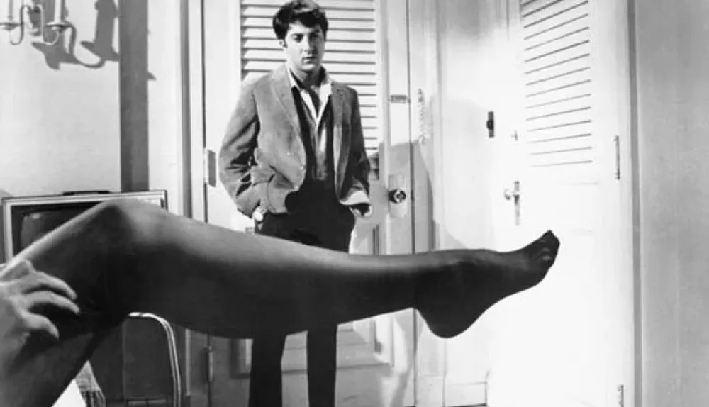 Hoffman en El graduado, de MIke Nichols