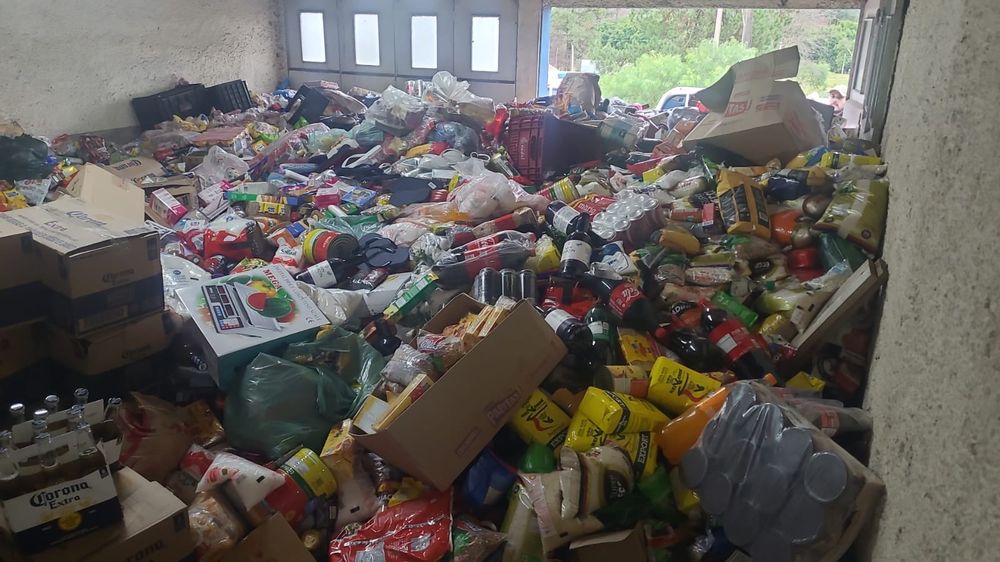 Algunos de los insumos incautados por la Policía en el operativo