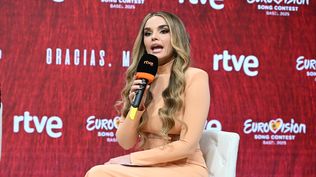 La artista Melody en la rueda de prensa. EUROPA PRESS
