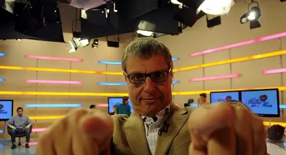 Abdala en el set de Esta boca es mía, en La Tele