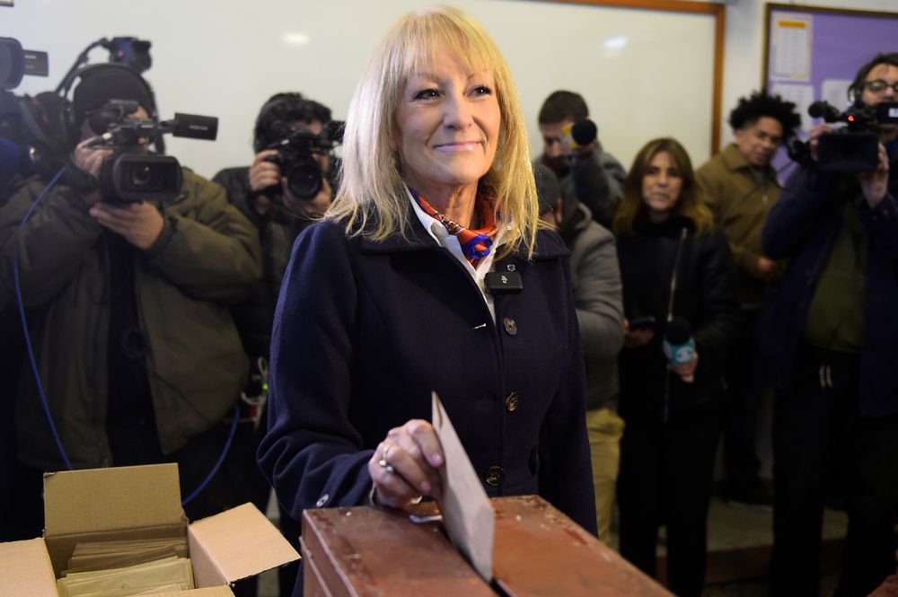 Carolina Cosse votó a las 10 de la mañana