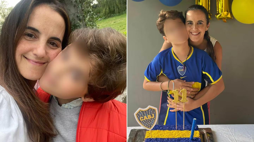 La madre junto a Ignacio.