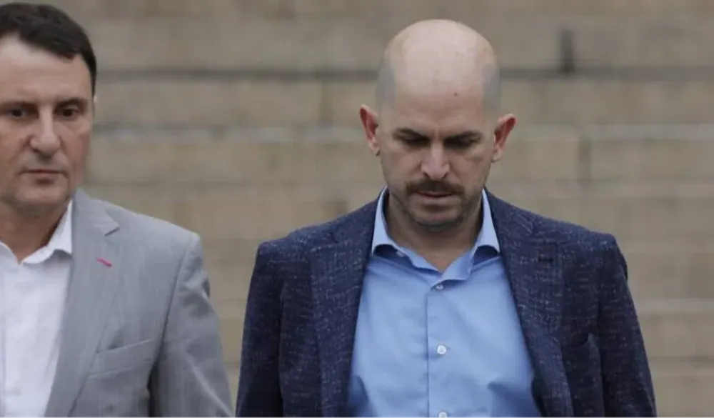 Fabián Rodríguez saliendo de Tribunales