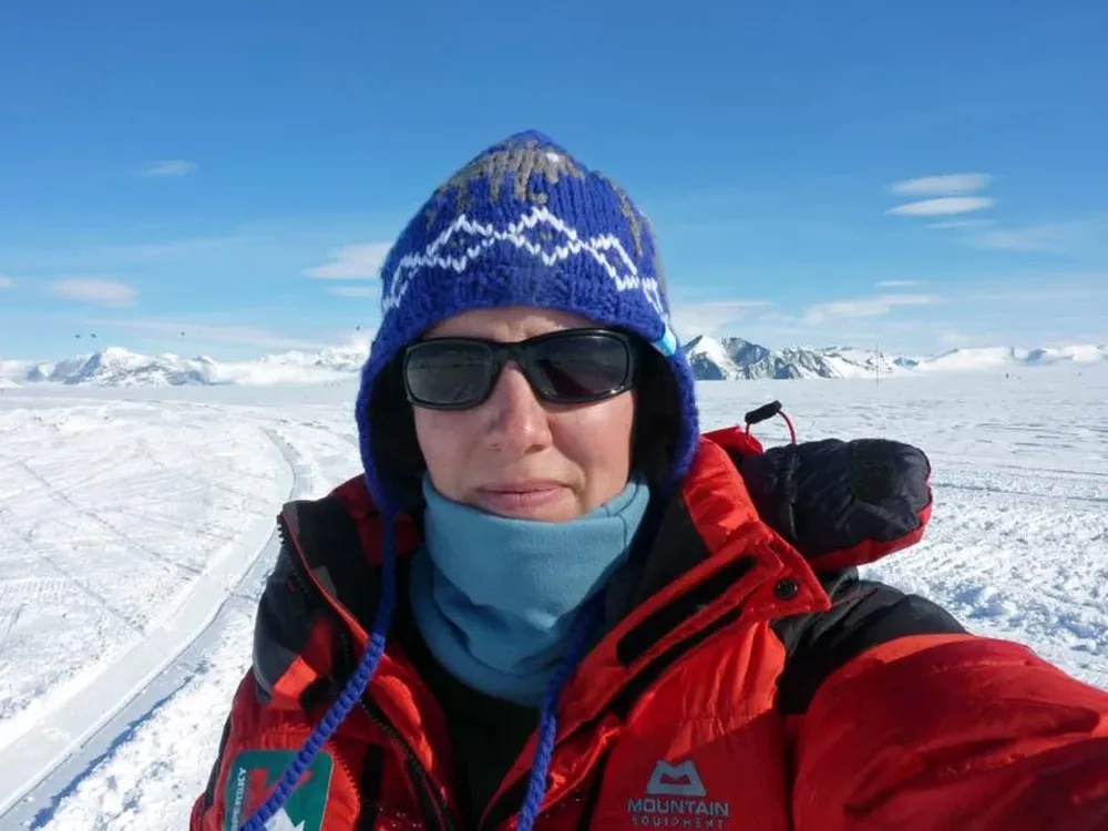Felicity Aston, un día antes de emprender su expedición