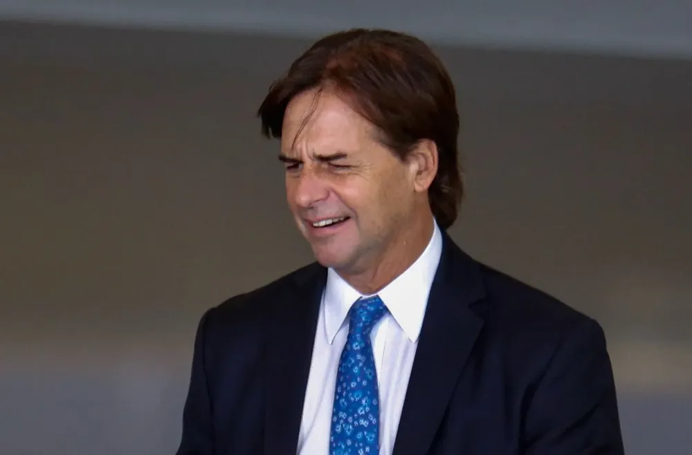 El presidente de la República, Luis Lacalle Pou, este martes en Brasilia