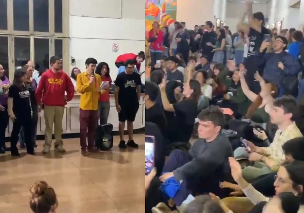 Estudiantes de la UBA votaron tomar por tiempo indeterminado la Facultad de Derecho.