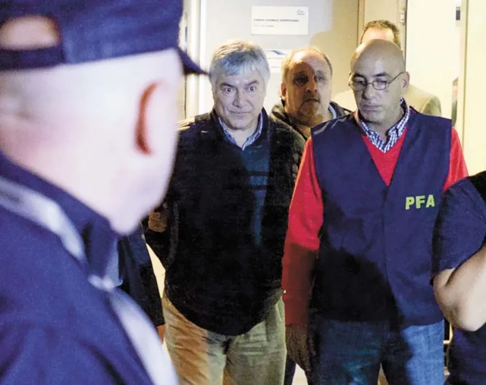 Lázaro Báez al momento de su detención